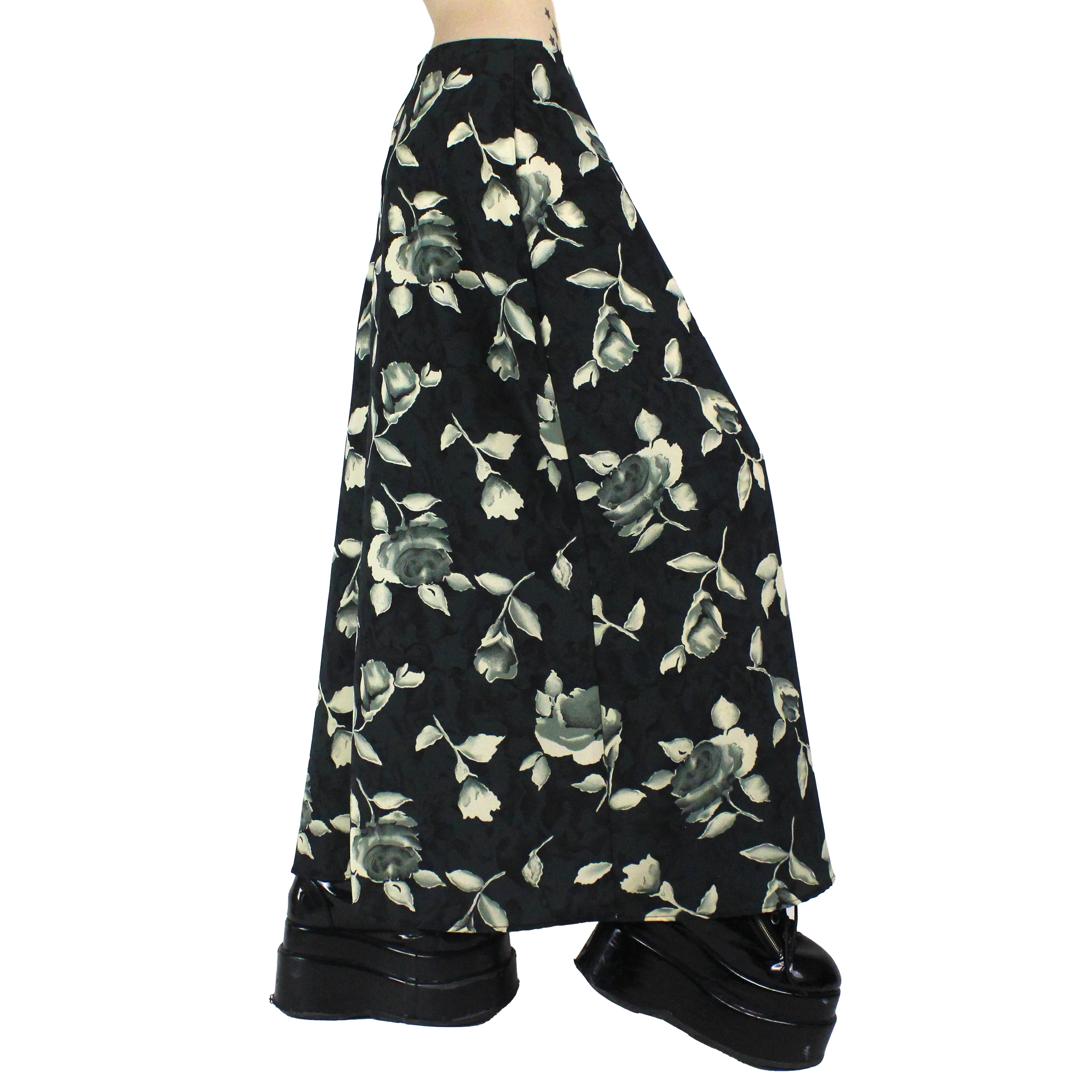 90s Watercolor Maxi Skirt (S)