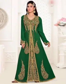 A-line embroidered Kaftan dress
