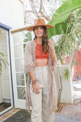 ADA CROCHET TRIM DUSTER