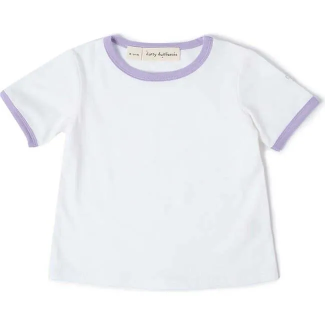 Baby Girl Tops | Jack Tee- Lilac | Dotty Dungarees