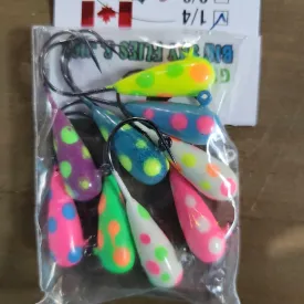 Big Sky Polka Dot Torpedo Jig Set 9pcs