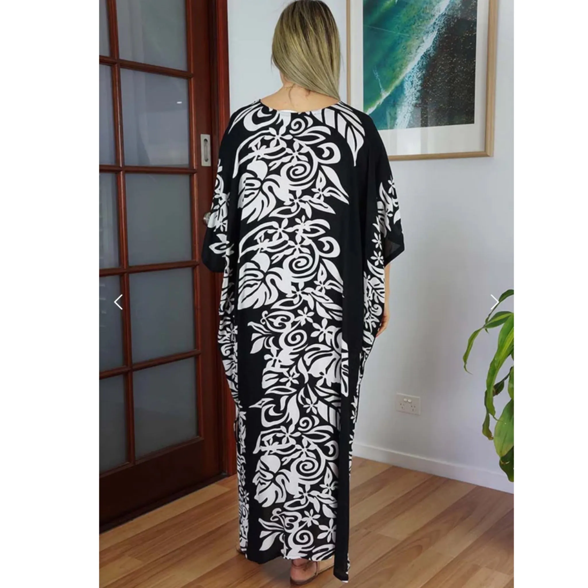Black Maya Kaftans OSFA 14-26