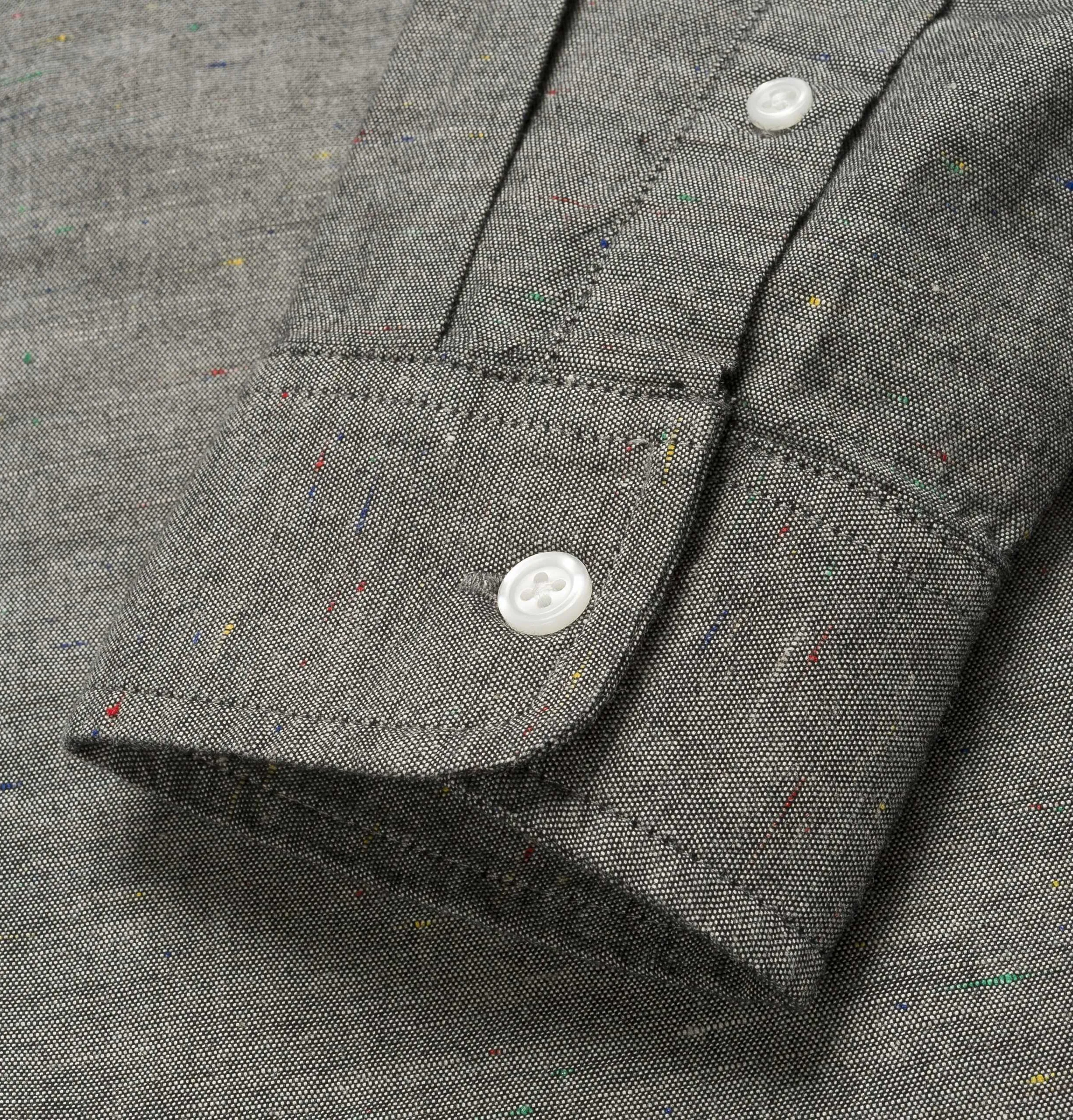 Carhartt WIP L/S Kyoto Shirt – Black – Stone Washed