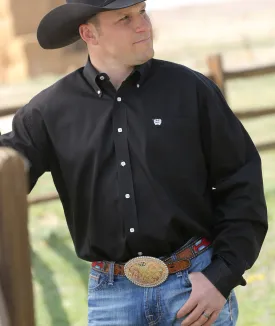 Cinch Solid Black Shirt