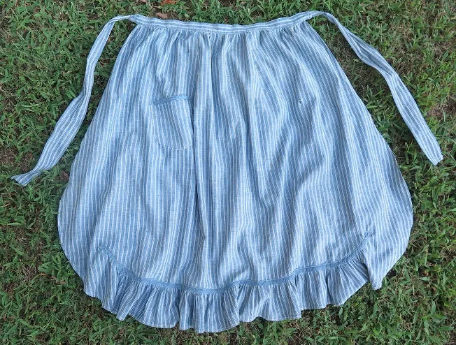 Early Farmhouse Apron Blue Chambray