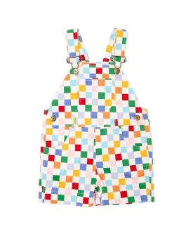 Girls Bottoms| Checkerboard Shorts- Harlequin | Dotty Dungarees