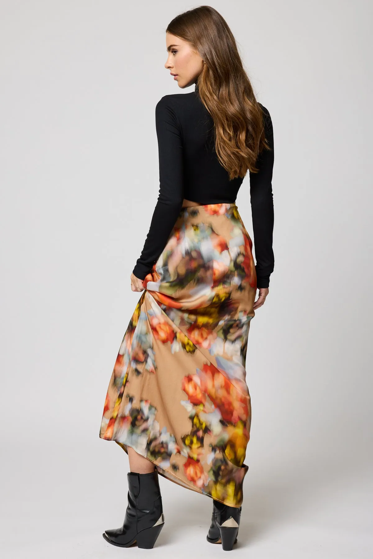 Good Grace Maxi Skirt - Watercolor Floral