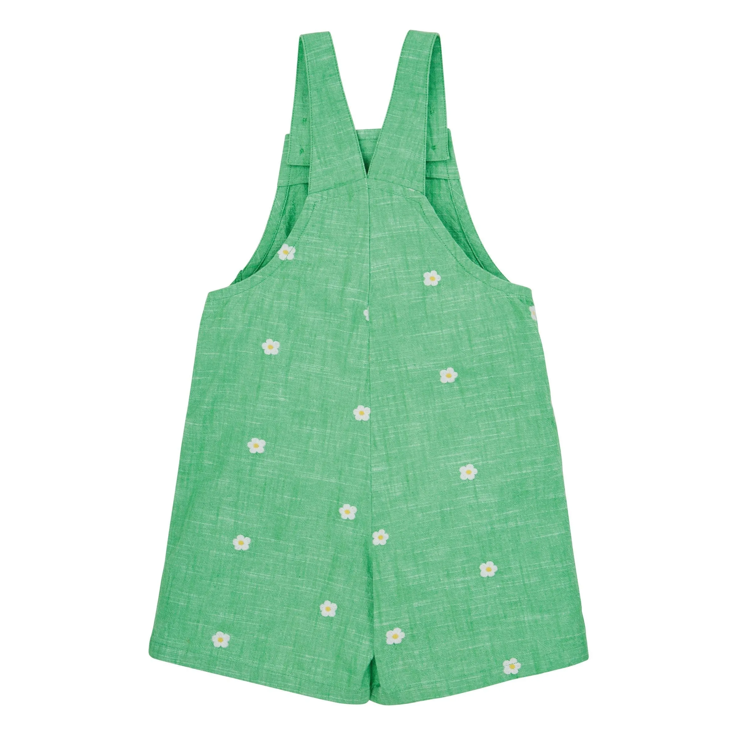 Green/Daisy Hazel Short Dungaree - 1 Left Size 2-3 years
