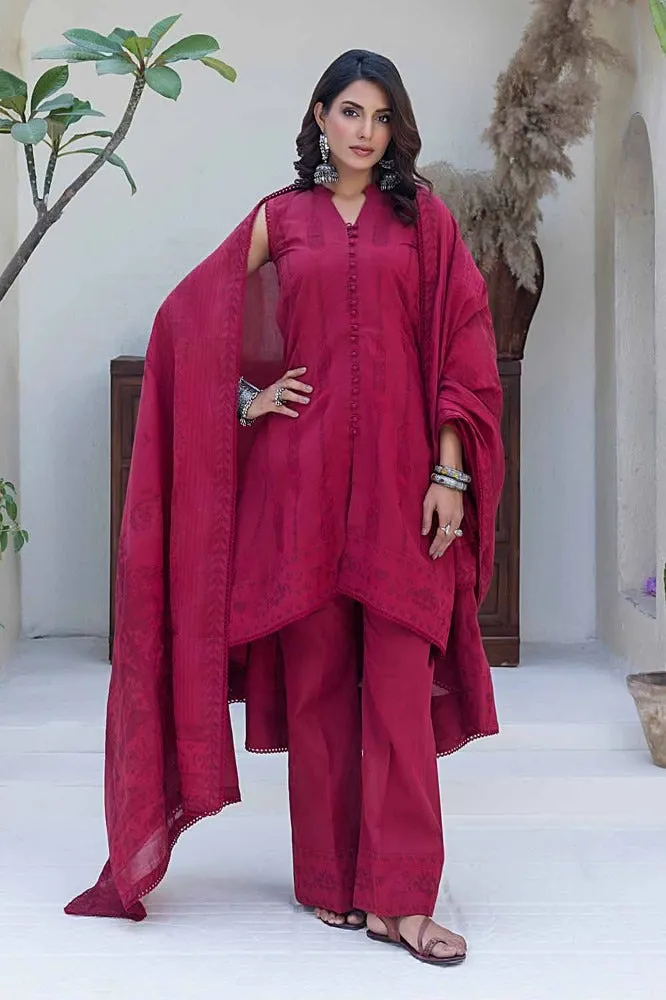 Gul Ahmed Summer Essential 2024 – 3PC Chambray Jacquard Suit MJ-42011