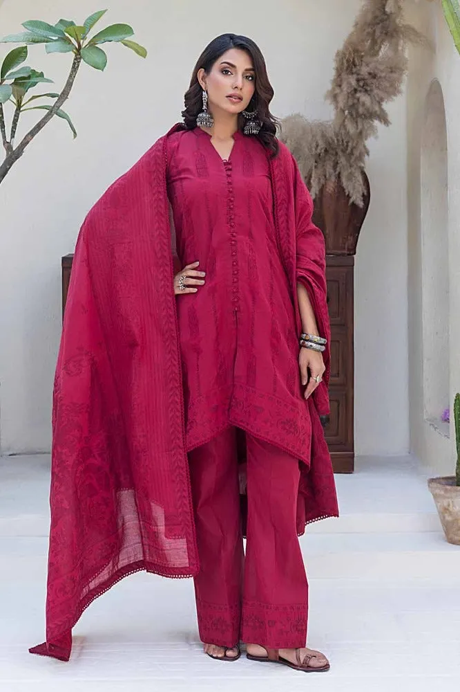 Gul Ahmed Summer Essential 2024 – 3PC Chambray Jacquard Suit MJ-42011