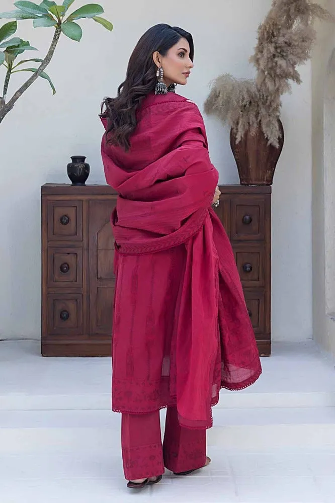 Gul Ahmed Summer Essential 2024 – 3PC Chambray Jacquard Suit MJ-42011