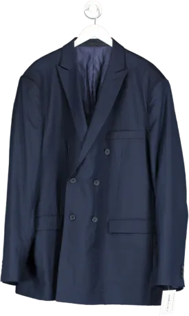 Hockerty Blue Double Breasted Blazer UK L