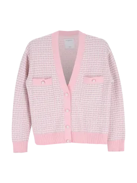 houndstooth cardigan and skirt set