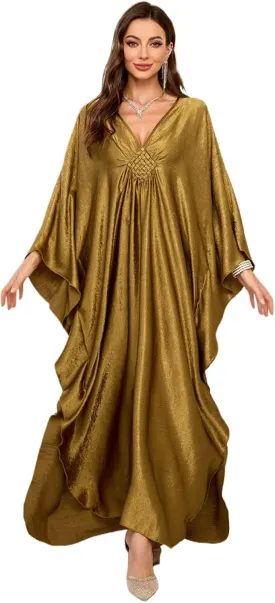 Kaftans Dresses for Women Solid Swimsuit Coverup 2025 Beach Caftan Loungewear Mumu for House Mrs Ropper