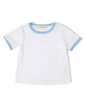 Kids Top | Jack Tee - Pale Blue | Dotty Dungarees