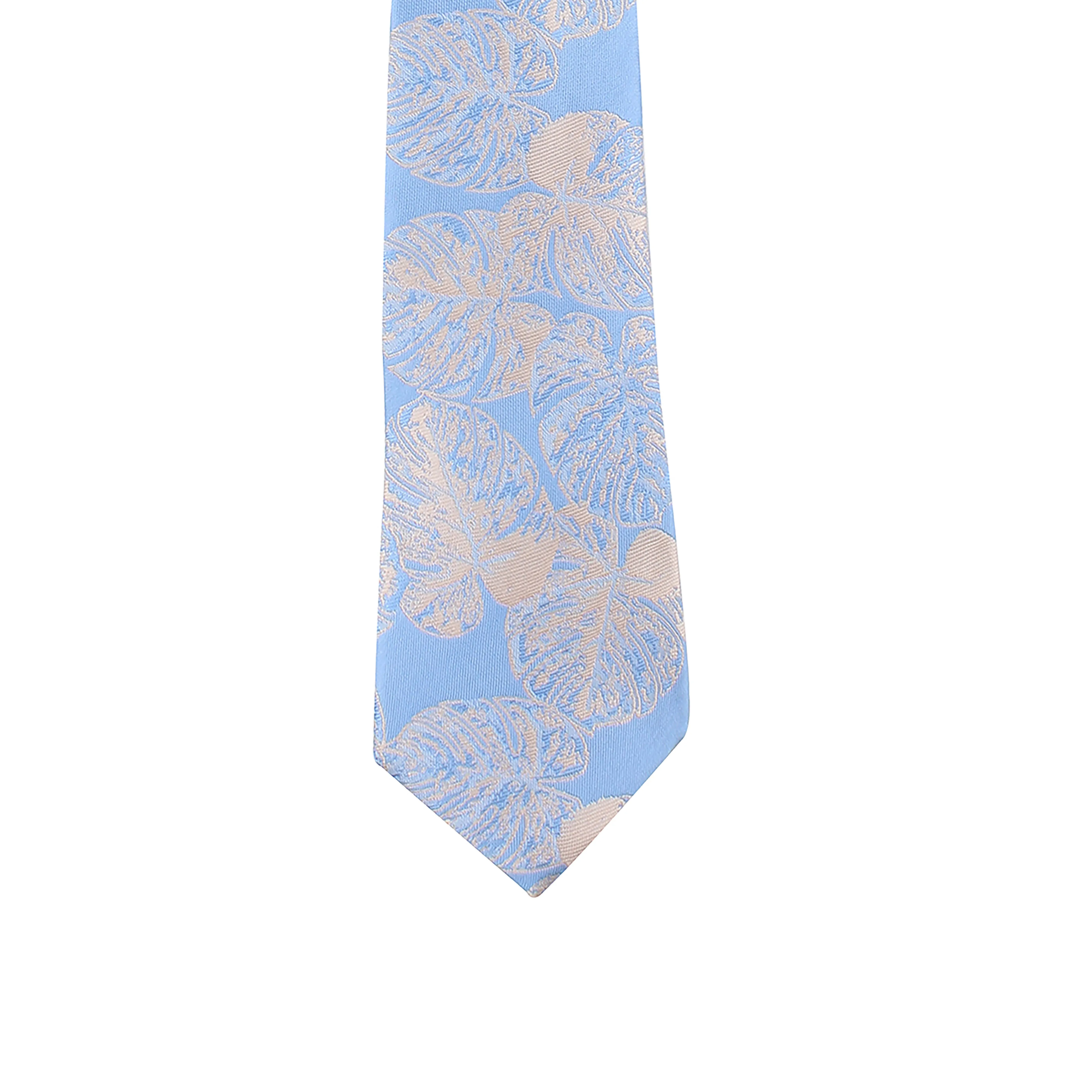 Kovove Blue Polka Dot Necktie and Pocket Square Gift Box