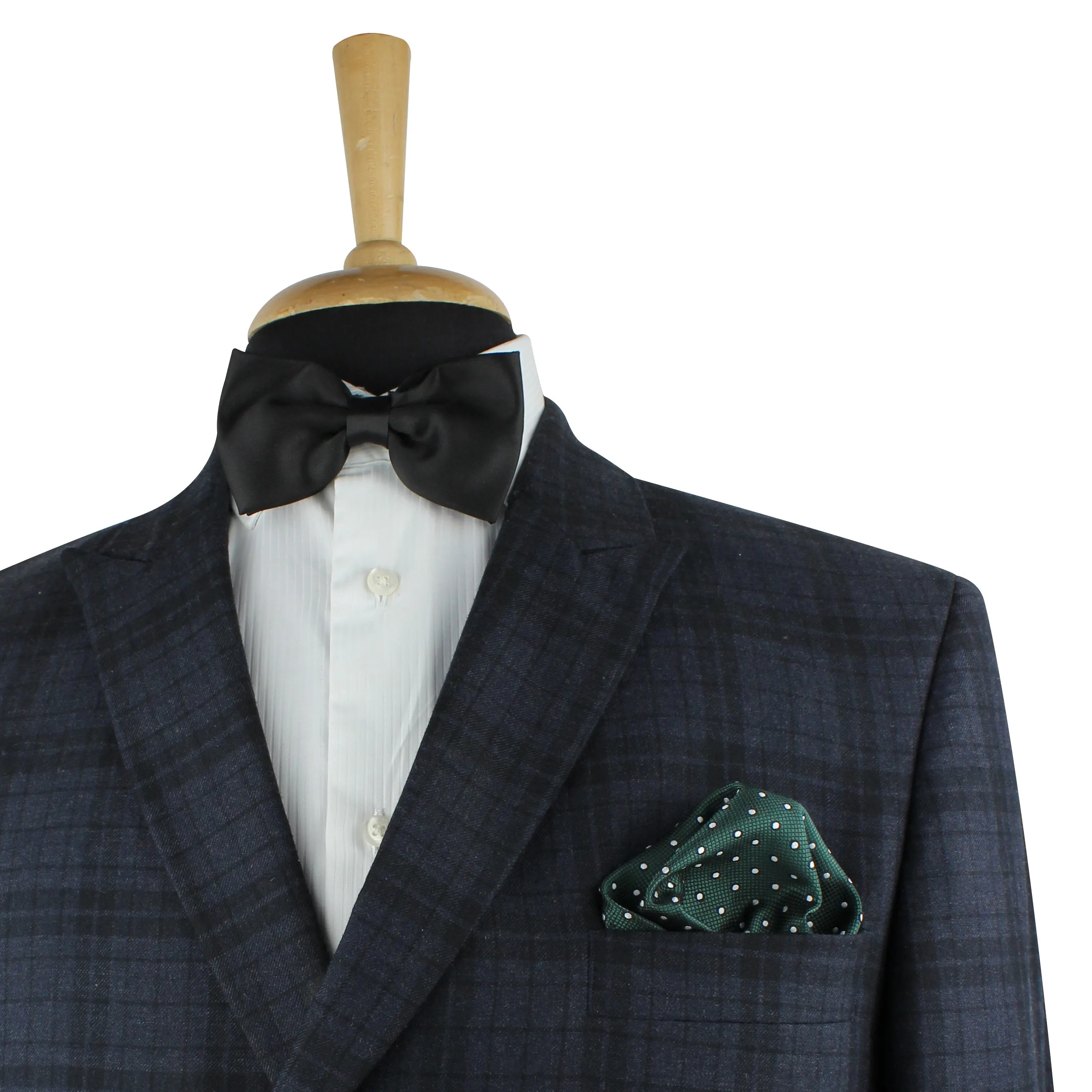 Kovove The Enchanting Polka Dot Green Necktie and Pocket Square Gift Box