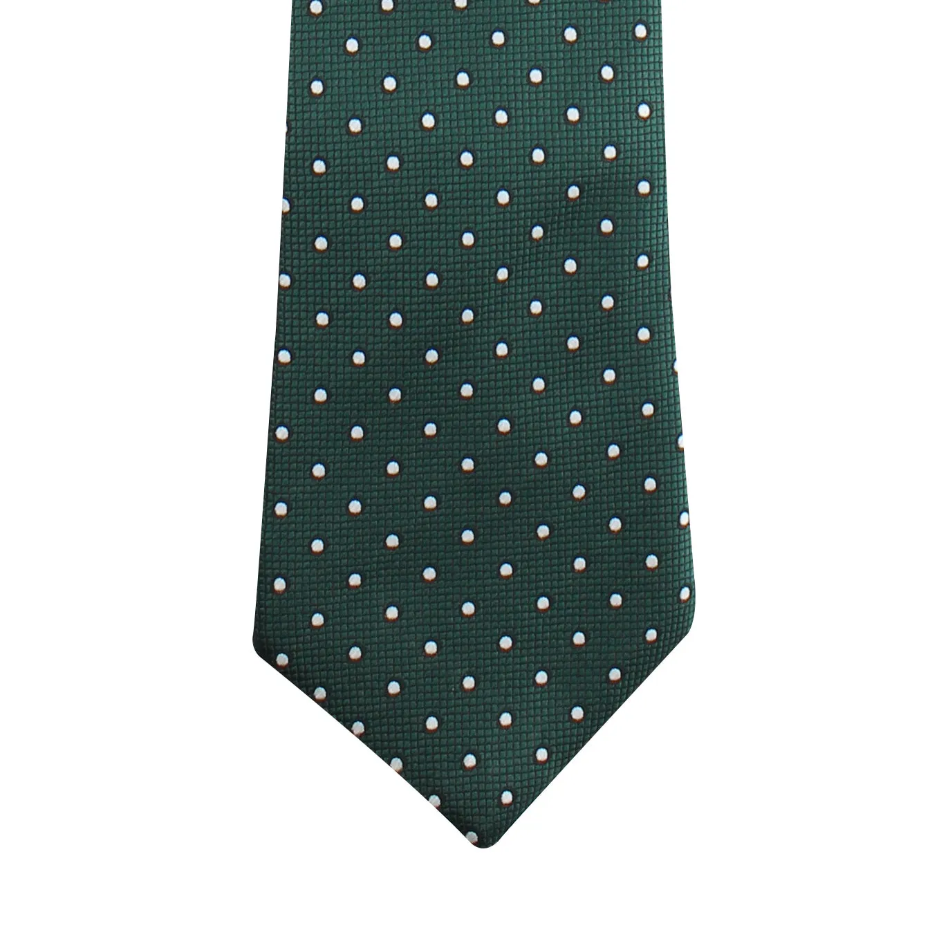 Kovove The Enchanting Polka Dot Green Necktie and Pocket Square Gift Box