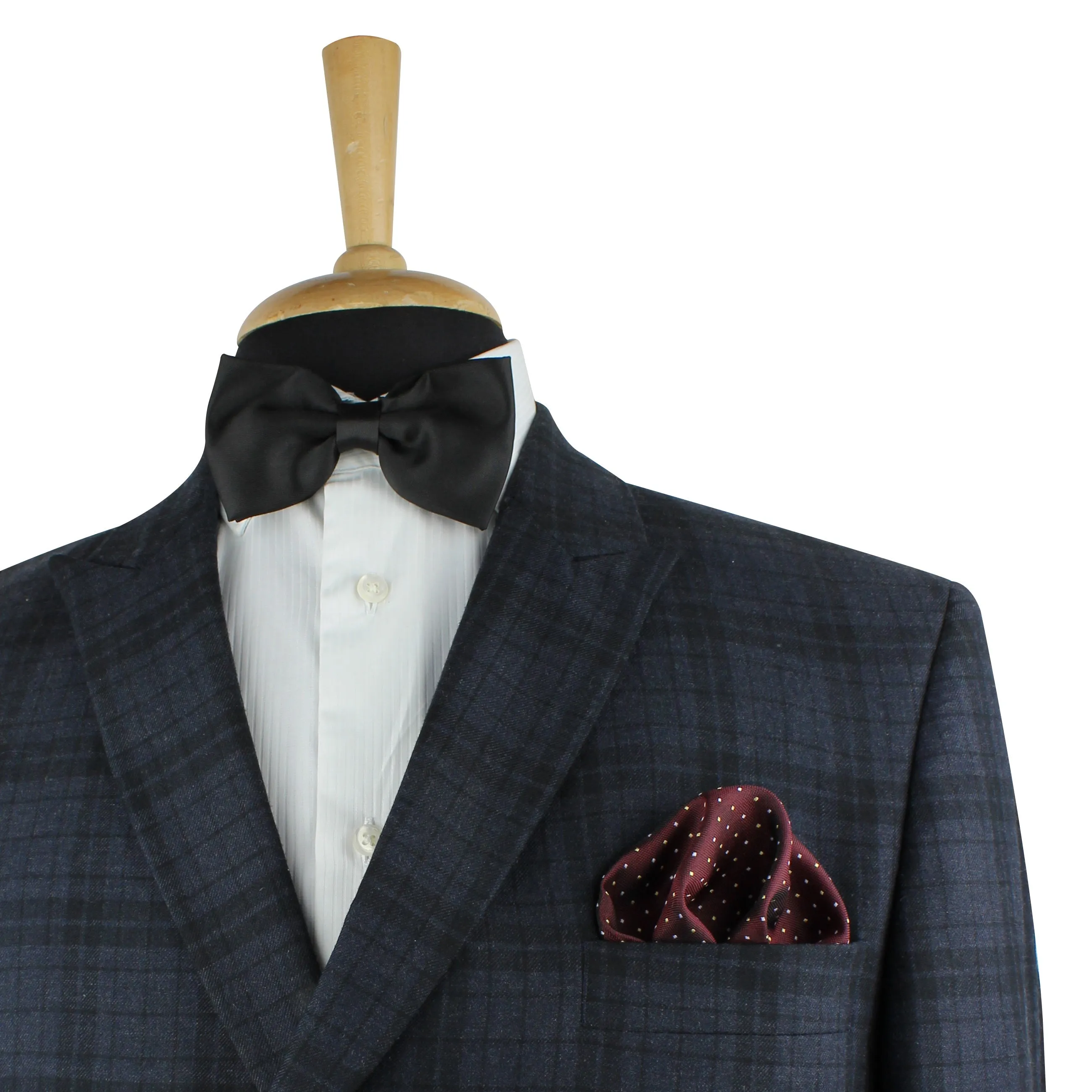 Kovove The Refreshing Twin Polka Dot  Maroon Necktie and Pocket Square Gift Box