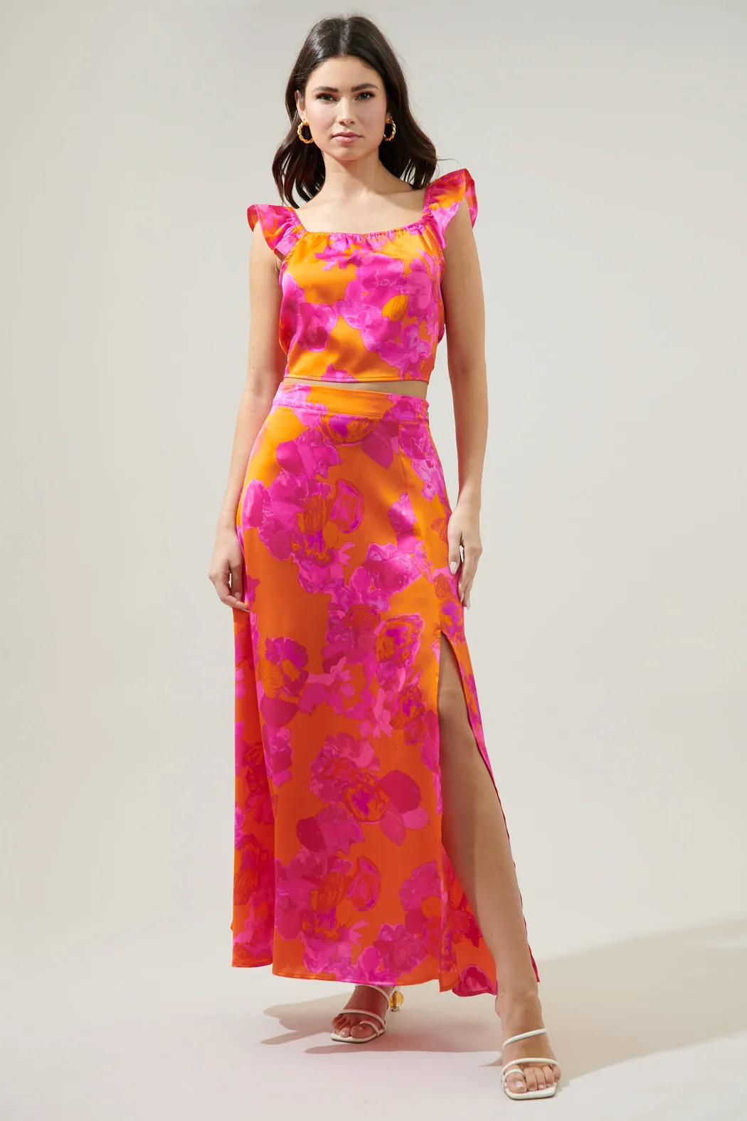 Mai Tai Floral Kenzie Maxi Skirt