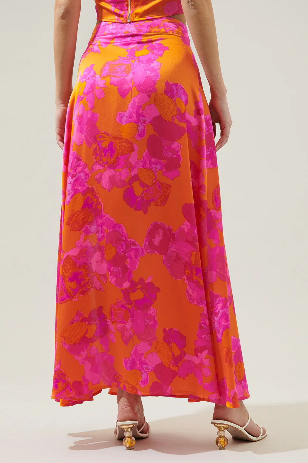Mai Tai Floral Kenzie Maxi Skirt