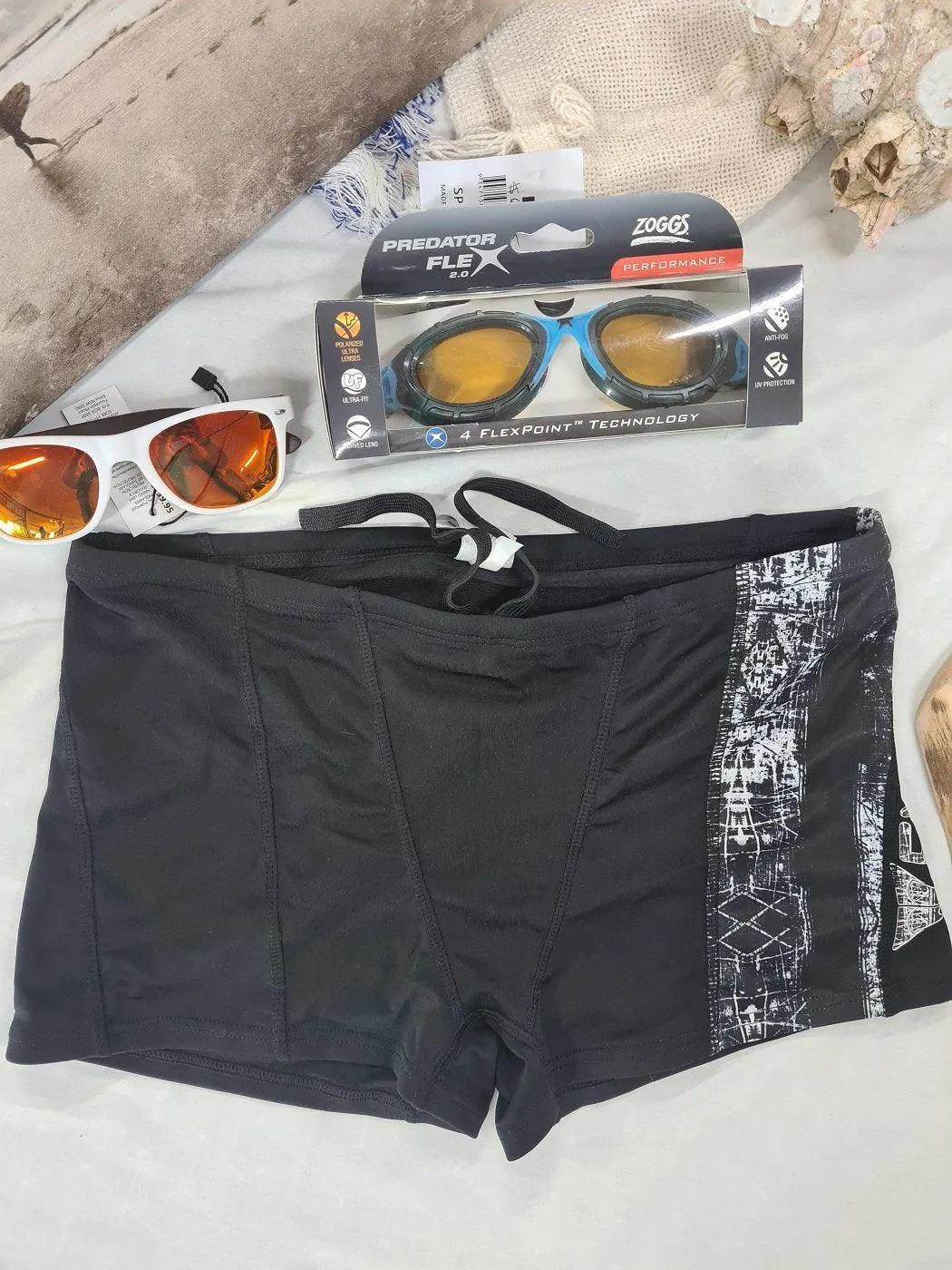 Mens Euro Leg Chlorine Resist Boyleg Finz Swimwear