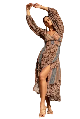 Miss Me Women's Flowy Printed Maxi Dress