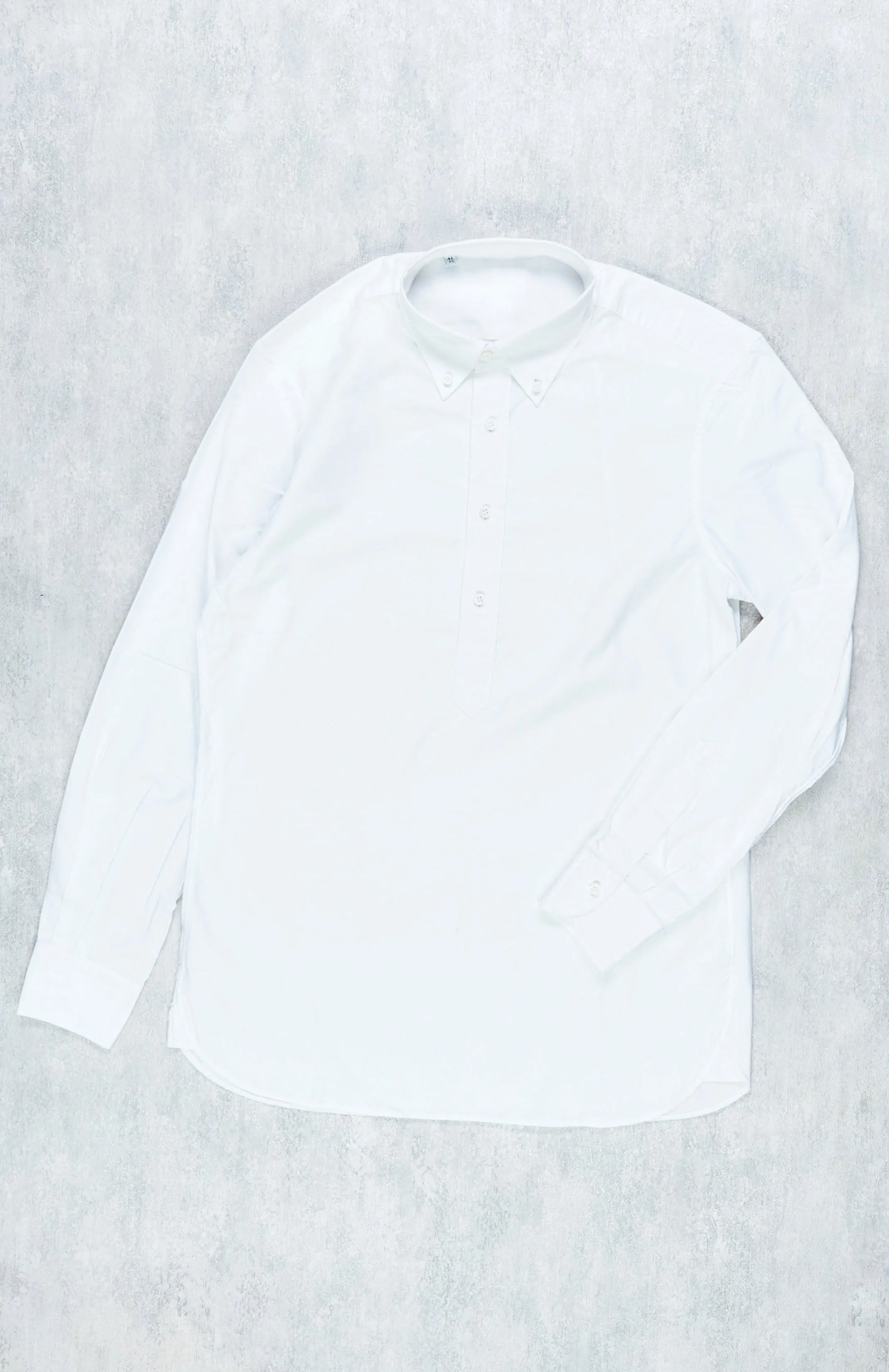 P. Johnson White Dress Oxford with Button Down Collar Popover Shirt