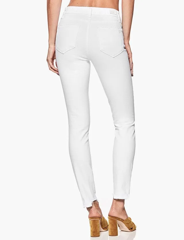 Paige - Hoxton Ankle Crisp White Destructed