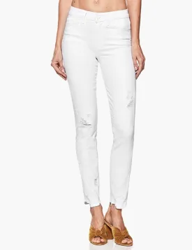 Paige - Hoxton Ankle Crisp White Destructed