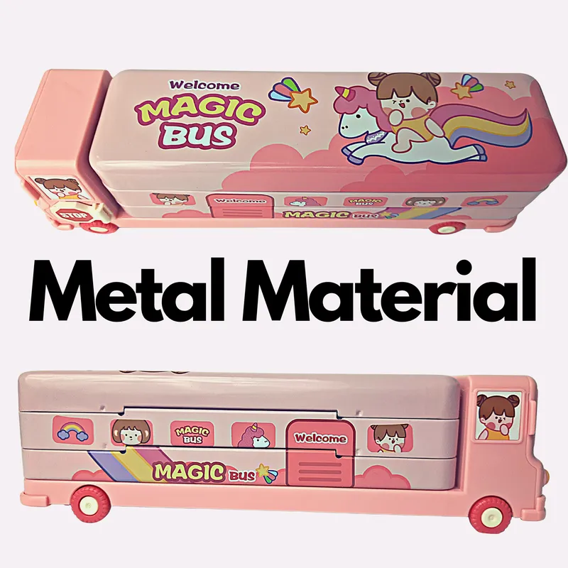 Pencil Box For Kids (Unicorn Bus Pencil Box)