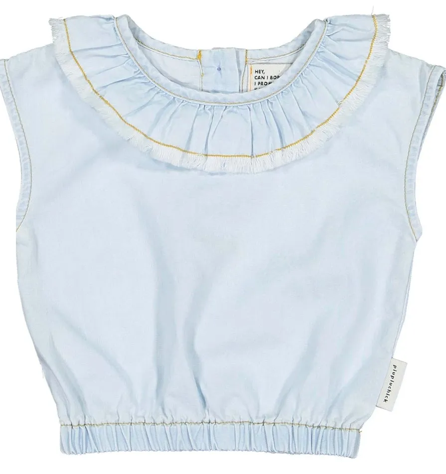PIUPIUCHICK CHAMBRAY BLOUSE SET