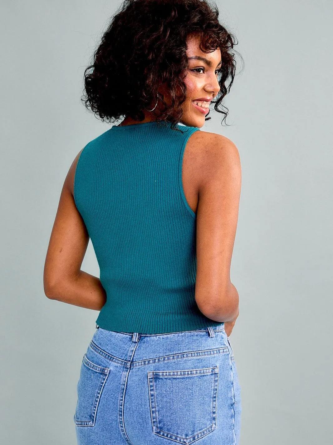 Satin Bow Sweater Vest