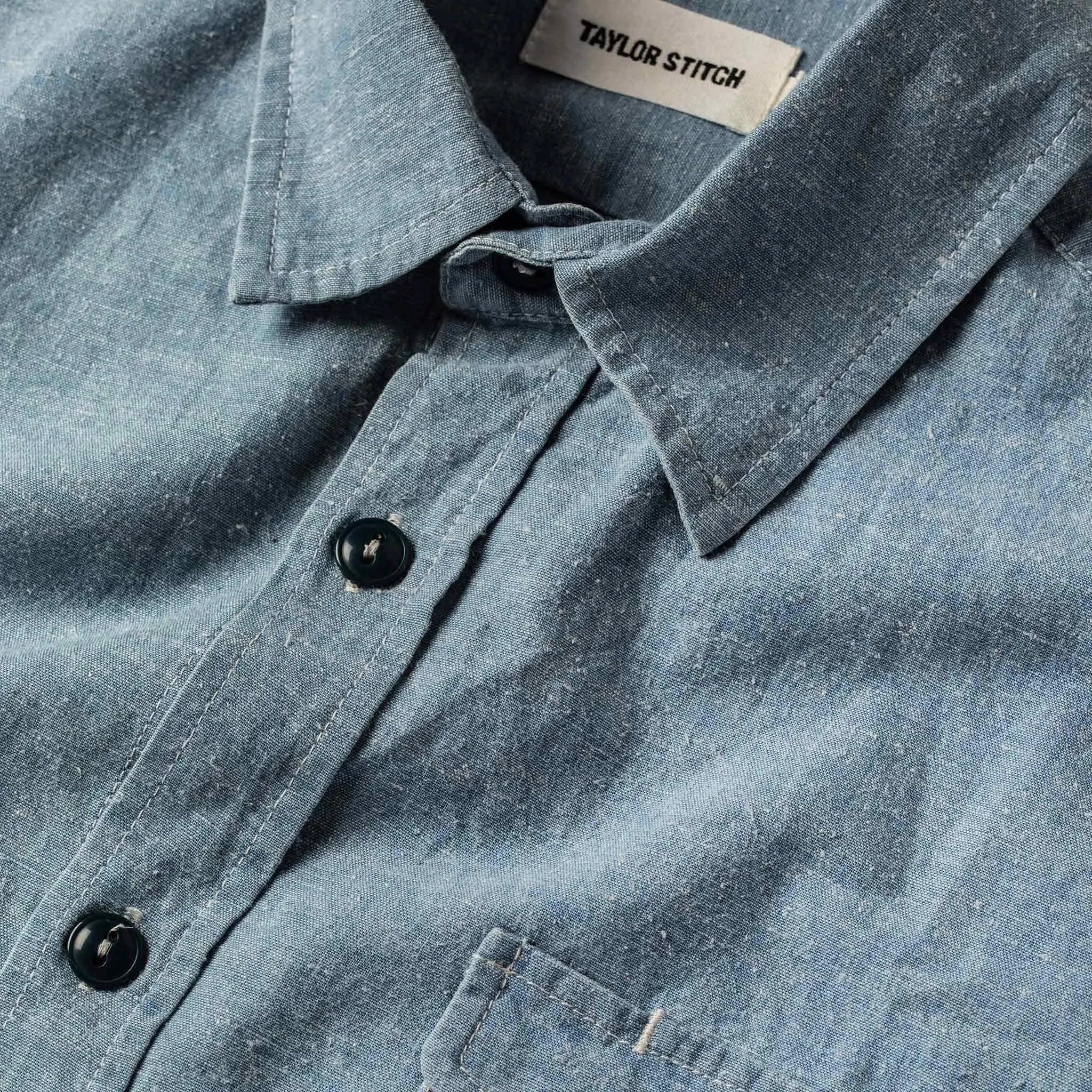 The Cash Shirt in Washed Hemp Chambray