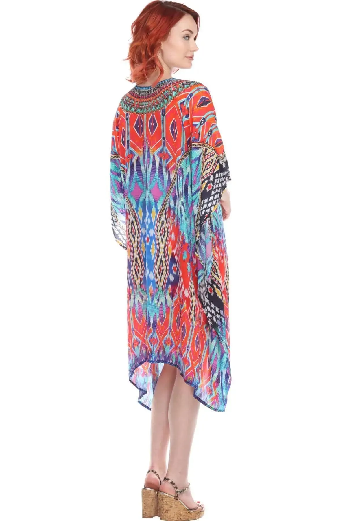 Trendy V-Neckline Maxi Silk Dress