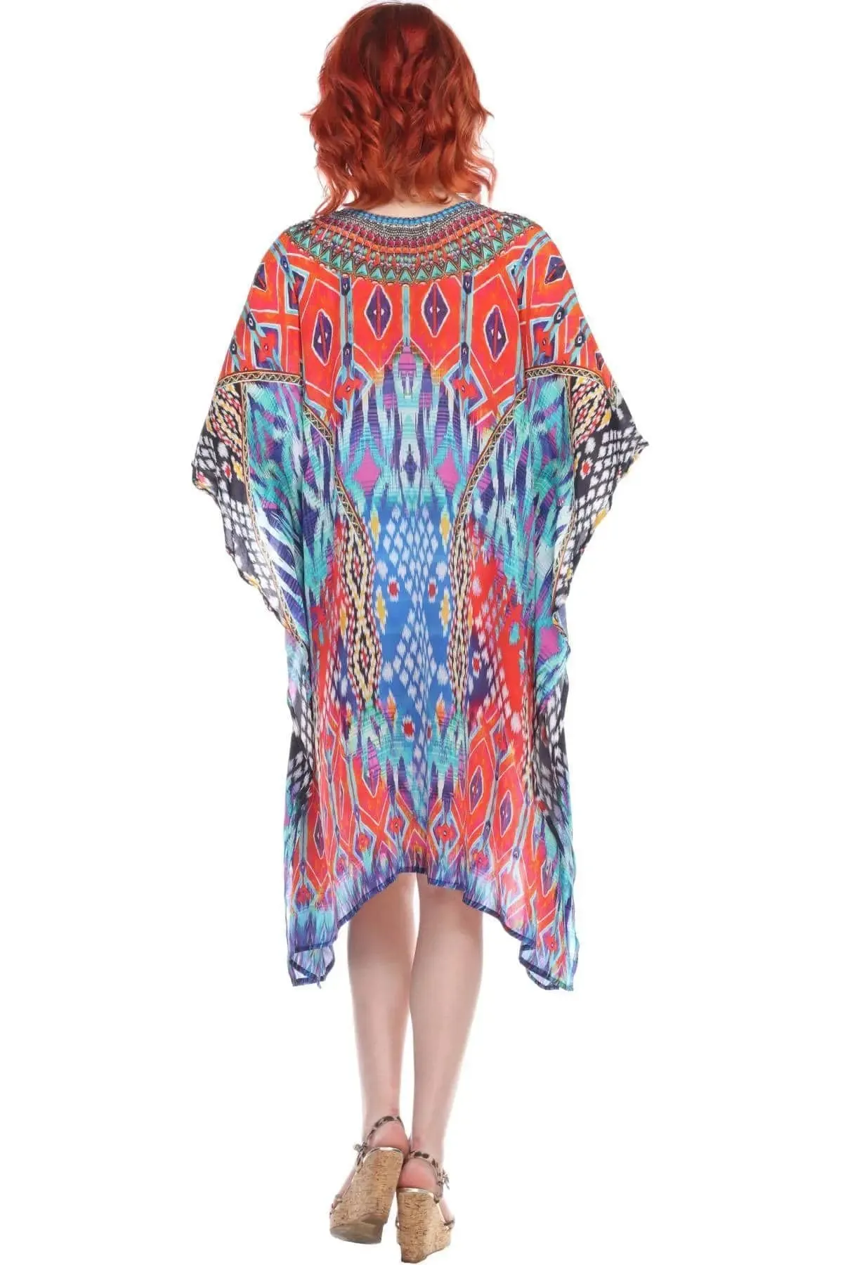Trendy V-Neckline Maxi Silk Dress