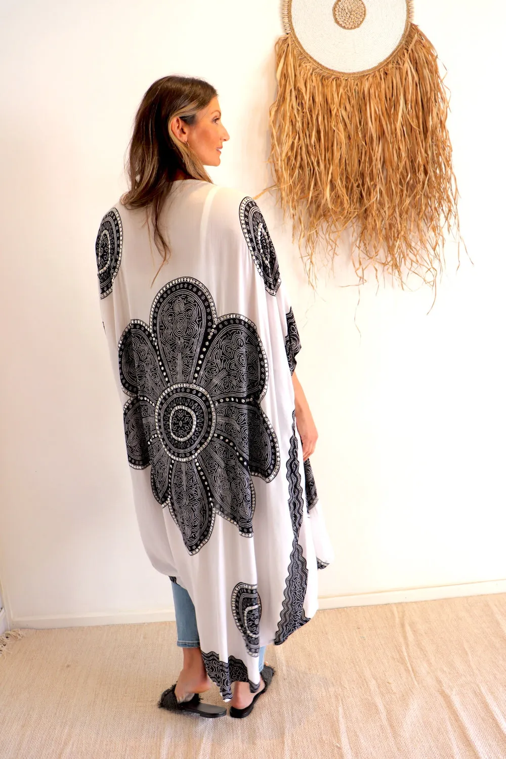 White Bling Kimono