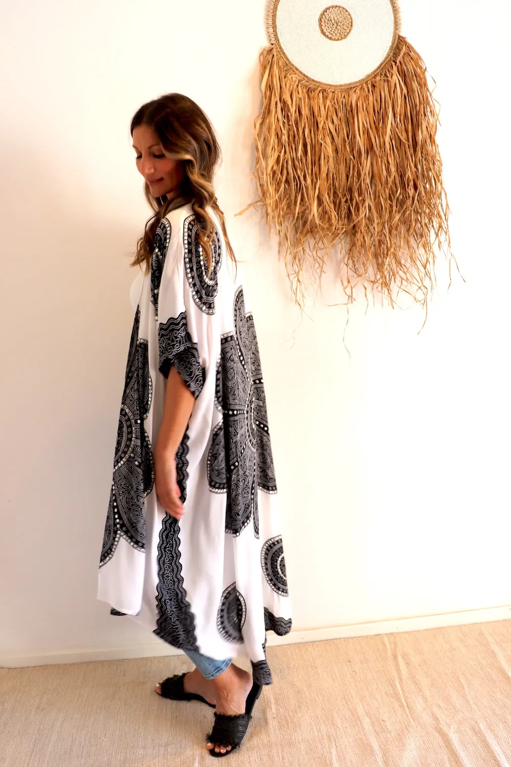 White Bling Kimono