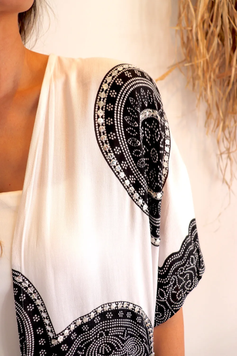 White Bling Kimono