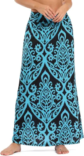 Women's Bohemian Print Long Maxi Skirt