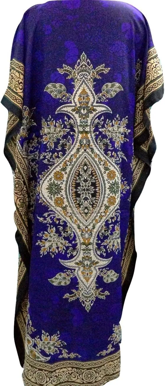 Women's Kaftan, V-Neck Kimono Long Caftan Dress